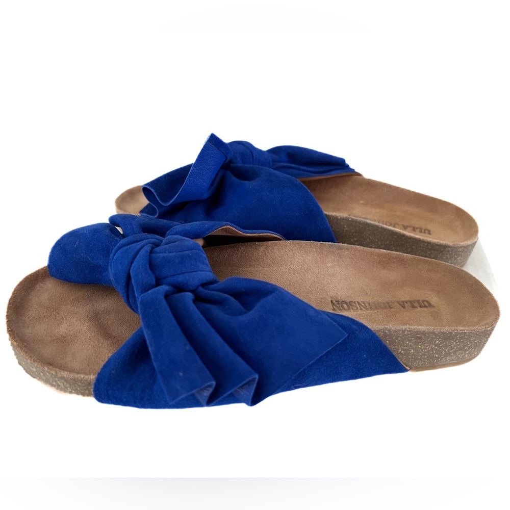 ULLA JOHNSON Suede Ingrid Slides Sz 38 US 7.5 8 Shoes